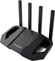 ASUS TUF Žaidimų maršrutizatorius BE3600 Dviejų juostų "WiFi 7", 802.11be, 2,5Gb/s prievadas, tinklo saugumas, "WiFi Mesh" palaikymas, greitintuvas, QoS adaptyvusis, prievadų persiuntimas, pririšimas prie mobiliojo ryšio, juodas