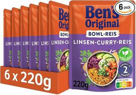 BEN'S ORIGINAL™ Express Bowl Ryžių lęšiai Karis 6 x 220 g