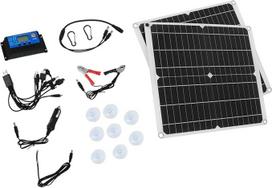 DOITOOL 1 rinkinys 300W mini įkroviklis DIY saulės baterijų statybiniai rinkiniai Saulės elementų lentos įrenginiai Nešiojami nešiojami lauko maitinimo šaltiniai Saulės kolektorių įrenginys Monokristalinė saulės baterija