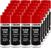 TECPO 24 x Silikono purškiklis 400 ml Lubrikantas Lubrikantas Atpalaiduojamoji priemonė Lubrikantas Purškiamasis purškiklis Protektorius Priežiūra