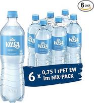 VILSA natūralus mineralinis vanduo 6 x 0,75 L PET