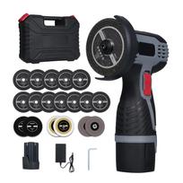 Bešepetėlis kampinis šlifuoklis 17000RPM Akumuliatorinis kampinis šlifuoklis Elektrinis šlifavimo įrankis Mini kampinis šlifuoklis Deluxe Package & 1 Battery-EU plug juoda