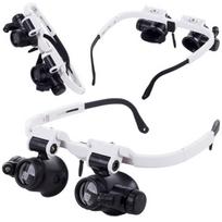 Didinamieji akiniai 8x 23x LED