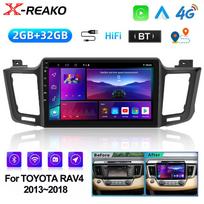 Android 12 Automobilinis radijas Toyota RAV4 RAV 4 2013 2014 2015 2016 2017 2018 Multimedijos grotuvas 4G 2GB+32GB Carplay 2din GPS Stereo Automagnetola 8 core 2GB+32GB