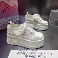 Thick-soled heightening little white shoes women's new spring and summer women's shoes muffin fashion versatile casual sports board shoes 34 balta