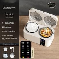 220 V dvigubo vidinio nepriklausomo valdymo ryžių viryklė 800 W neprideganti elektrinė kelių viryklė 4 l 220V