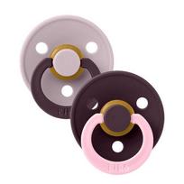 BIBS čiulptukų rinkinys 1 dydis (0 - 6 mėn.) Fusion Dusky Lilac Plum Mix
