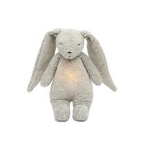 Moonie 2.0 migdukas Organic Humming Bunny - Grey su garso įrašymo funkcija