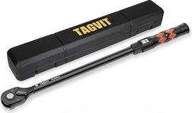 TAGVIT dinamometrinis veržliaraktis 1/2 colio, 60-330 Nm dinamometrinis veržliaraktis su 72 dantų apverčiama reketine galvute motociklui, automobiliui, sunkvežimiui
