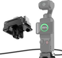 WEWOGA Osmo Pocket 3 įkrovimo adapterio bazė Greito atleidimo bazė su dviem nagais 1/4 varžto trikojui Suderinama su DJI Osmo Pocket 3 Type-C stalinio įkrovimo bazės priedais