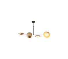 Endon 92036 - Pakabinamas šviestuvas ant laido RUFFLE 4xG9/3W/230V žalvaris/juodas