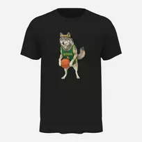 Marškinėliai Krepšininkas vilkas II, unisex