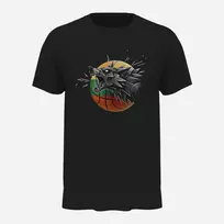 Marškinėliai Staugiantis vilkas, unisex