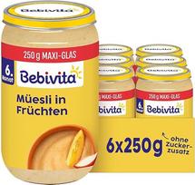 "Bebivita" vaisių ir kruopų kokteiliai su vaisiais, 250 g, 6 vnt. (6 x 250 g)