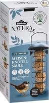 "Dehner Natura" laukinių paukščių lesinimo stulpas su 4 kamuoliukais, pildomas, metalinis, juodas