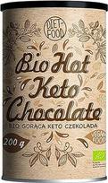 "Diet-Food Organic Keto Hot Chocolate" - karštas šokoladas Keto dietai - gausus riebalų, vidutiniškai baltymų ir mažai angliavandenių - pasaldintas eritritoliu - universalus - skirtas veganams - 200 g