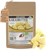 "Edelmond" 100 % ekologiškas išgrynintas kakavos sviestas (dezodoruotas vandens garais) - veganiškas, be laktozės ir glitimo (200 g)