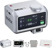 "Godox iT30Pro S" iT30ProS mini blykstė, suderinama su "Sony" fotoaparatu, TTL automatinis apšvietimas, HSS 1/8000 sekundžių, 2,4G belaidė Xs sistema, 2,8" jutiklinis ekranas, ličio baterija (sidabrinė)