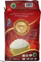 "Golden Royal Bowl Jasmine" kvapieji ryžiai, aukščiausios kokybės tailandietiški "Hom Mali" ryžiai, didmeninė pakuotė 20 kg