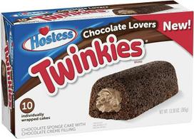 "Hostess Twinkies", 13 uncijų, 10 vnt. dėžutė (šokolado mėgėjams), rudos spalvos