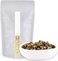 "Imperial Jasmine Pearls" žalioji arbata iš Kinijos, aukštos kokybės kiniška žalioji arbata su džiovintais jazminų žiedais (100 g)