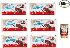 "Kinder Delice CACAO Milk Cuts", 60 vnt. (60 x 39 g), pyrago užkandžiai + itališkas gurmaniškas užkandis "Polpa" 400 g