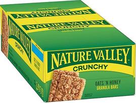 "Nature Valley" granolos batonėliai, "Oats'n Honey Cereal", 1,5oz batonėlis, 18 batonėlių/dėžutė