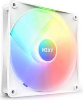 "Nzxt F140 RGB Core" 140 mm centre montuojamas RGB ventiliatorius 8 individualiai adresuojami šviesos diodai Pusiau permatomi sparneliai Didelis statinis slėgis ir oro srautas Tylus veikimas PWM valdymo kameros programinė įranga Balta