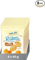 "reis-fit Risbellis" saldus ryžių krekeris, sveikas karamelės skonio ryžių užkandis (8 x 40 g)