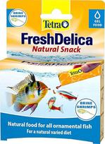 "Tetra Fish Food Fresh Delica" sūdytos krevetės 48 g, geliniai skanėstai sveikam ir smagiam visų rūšių žuvų šėrimui