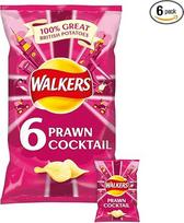 "Walkers" krevečių kokteilių traškučiai 6 x 25 g "Walkers
