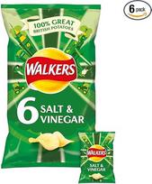 "Walkers" traškučiai su druska ir actu - 6 x 25 g