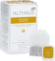 Althaus Tea Rooibos Vanilla 20 x 1,75 g ⋅ Ekologiška Rooibush / Rooibos / Rooi arbata su vanilės skoniu klasikiniame arbatos užpilo maišelyje ⋅ Delikatesinė pakuotė