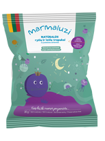 MARMALUZI naturalūs ryžių ir speltos trapukai su juodaisiais serbentais, nuo 8 mėn.+, 30g