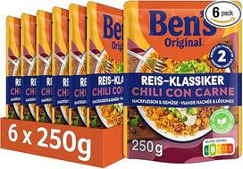 BEN'S ORIGINAL™ Ready Meal Chili con Carne su malta mėsa ir daržovėmis 6 x 250 g