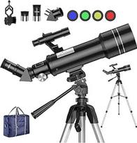 BNISE teleskopas astronomijai, 70/400 teleskopas vaikams ir pradedantiesiems su trikojo išmaniojo telefono adapteriu ir mėnulio filtru