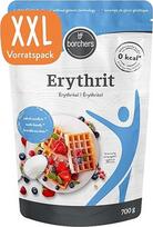 BORCHERS Eritritritolis, kristalinis saldiklis 700 g, stalo saldumas, mažiau saldus, be kalorijų ir cukraus, cukraus pakaitalas, saldiklis, cukraus alternatyva, XXL vertės pakuotė