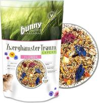 bunnyNature nykštukinis žiurkėnasTraum Expert Flower - visavertis maistas nykštukiniams žiurkėnams - maisto mišinys su vitaminais, gėlėmis, supermaistu ir mėsos sliekais - 500 g