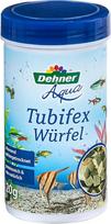Dehner Aqua Fish Food, užkandis žuvims, turtingas baltymais / 100% natūralus, Tubifex Cube from Stream Tube Worms for Ornamental Fish, 20 g