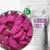 Drakono vaisiai Džiovinti vaisiai Džiovinti vaisiai Džiovinti šaltyje Natūralūs džiovinti rožiniai Pitahaya Vegan tinkami gaminti Drakono vaisių milteliai Pitahaya Smoothie Bowl Džiovinti šaltyje drakono vaisiai ZingyZoo (100 g)