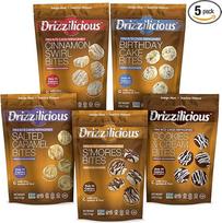 Drizzilicious Mini ryžių pyrago kąsneliai 4oz maišelis 5 Brodvėjaus saldainiai