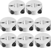 Dvigubo padalijimo koto apykaklė 10 mm skylė Dviejų dalių spaustuko apykaklė 30 mm OD 10 mm storio aliuminio lydinio varžtas Split Ring 8 vnt.