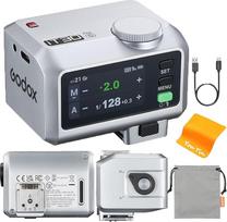 GODOX iT30Pro-S mini fotoaparato blykstė ir belaidis blykstės paleidiklis "Sony" 2,4 GHz belaidis 1/8000S HSS TTL, 560 blyksčių, spalvotas jutiklinis ekranas, įmontuotas difuzorius, 7,4 V/900 mAh baterija (C tipo)