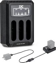 JJC USB trigubo įkroviklio baterijos įkroviklis Ricoh GRIII, GR III HDF, GRIIIx, GR IIIx HDF, Olympus TG-7 TG-6 TG-5 TG-4 TG-3 TG-2 TG-1, Stylus X-Z2 iHS, SP-100 fotoaparatams Ricoh DB-110, Olympus LI-90B