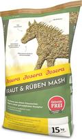 JOSERA Herb & Beet Mash (1 x 15 kg) Aukščiausios kokybės žirgų ėdalas Mash Arklių ėdalas su linų sėmenų krakmolu ir sumažintu cukraus kiekiu, visiškai mineralizuotas Pakuotė po 1 vnt.
