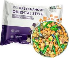 LiveFresh Ras El Hanout | 7 x 400 g veganiškų dietinių paruoštų patiekalų | Mažai angliavandenių turintis maistas su 26 g baltymų ir tik 450 kcal vienoje porcijoje | Greitas paruošimas | Švelnus šokas su šerkšnu