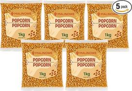 Malinowe grūdų kukurūzai 5 x 1 kg Popcorn Corn