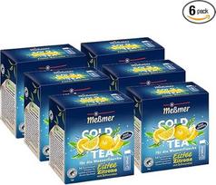 Me?mer Cold Tea Iced Tea Lemon Pack of 6 Vasaros arbatos šaltasis užpilas 6 x 14 piramidinių maišelių