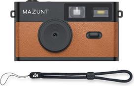 MAZUNT Retro skaitmeninis fotoaparatas 12 MP ekranas be ekrano Senovinis fotoaparatas su 4 filtrais Vienkartinis fotoaparato pakeitimas + 8GB SD kortelė tūkstančiams nuotraukų Rudos spalvos