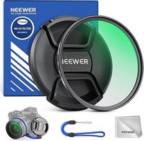 NEEWER 77 mm MC UV apsauginis filtras su objektyvo dangteliu, daugialypės atsparios nanodangos/optinis HD stiklas/vandeniui atsparus/atsparus įbrėžimams/labai plonas aliuminio lydinio rėmelis/ ultravioletinių spindulių filtras